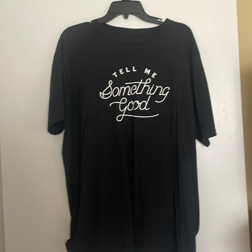 Dark grey and white T-shirt